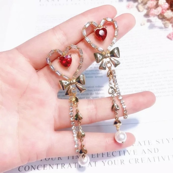 🔥LAST 1🔥NEW BAROQUE STYLE HOLIDAY DROP EARRINGS - Picture 2 of 4